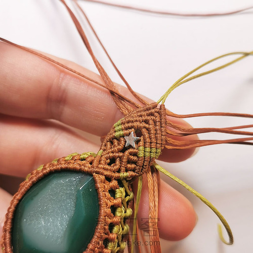 macrame包石头拼色法 第36步