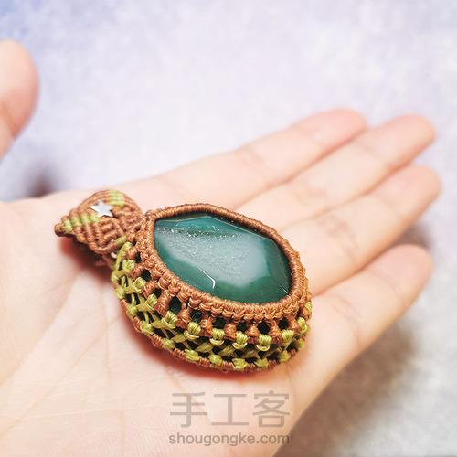 macrame包石头拼色法 第46步