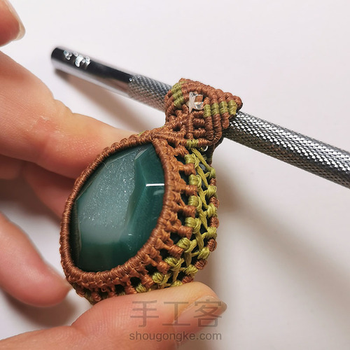 macrame包石头拼色法 第44步