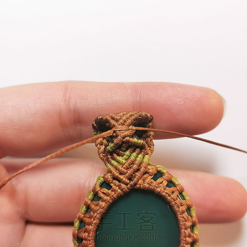 macrame包石头拼色法 第43步