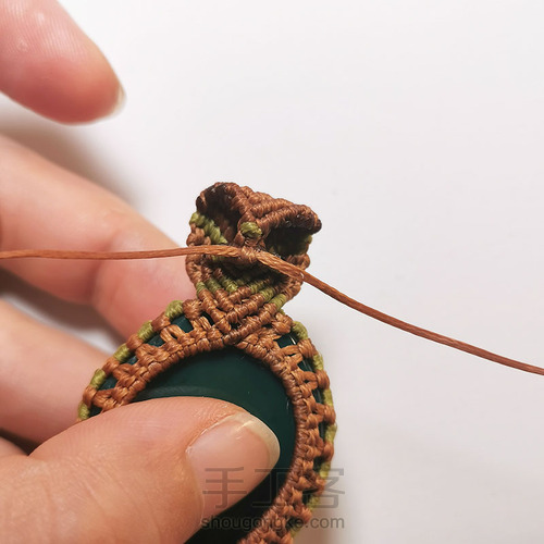 macrame包石头拼色法 第42步