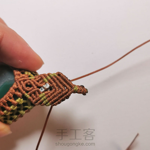 macrame包石头拼色法 第41步