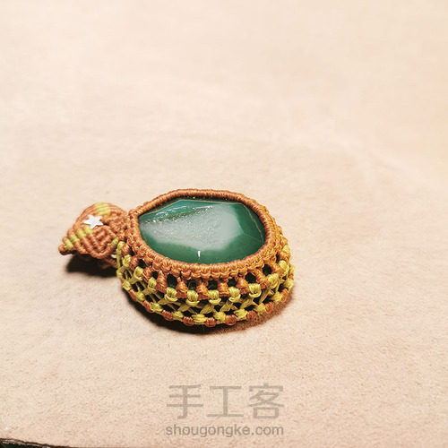 macrame包石头拼色法 第48步