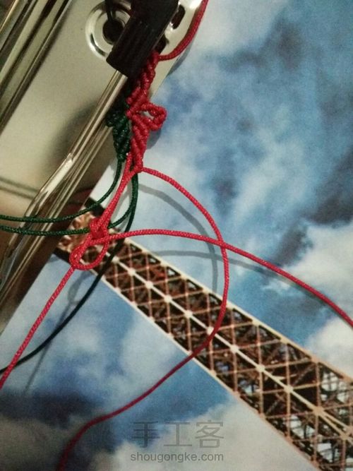 圣诞主题手链 第2步