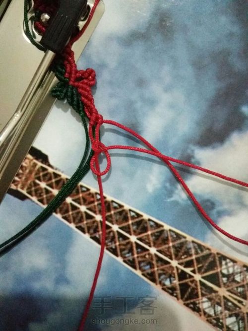 圣诞主题手链 第4步