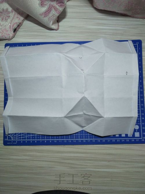 折纸双格笔筒 第13步