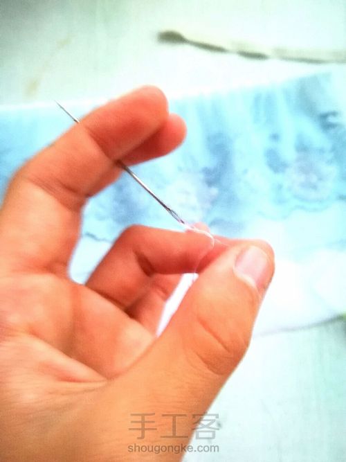 手残党手缝礼服 第4步