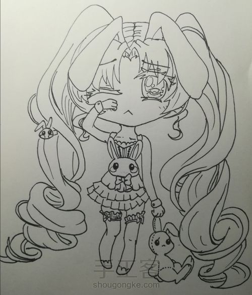 动漫少女『兔』 第15步