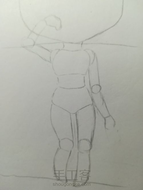 动漫少女『兔』 第2步