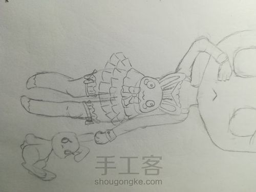 动漫少女『兔』 第6步