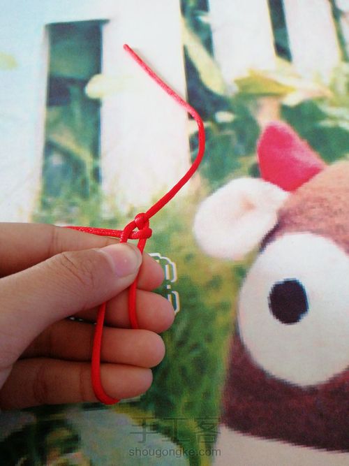 中国风绳编手链 第2步