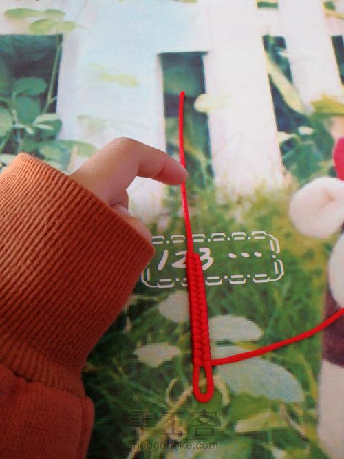 中国风绳编手链 第5步