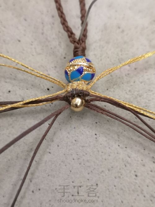 旗开得胜双面小挂件 第12步