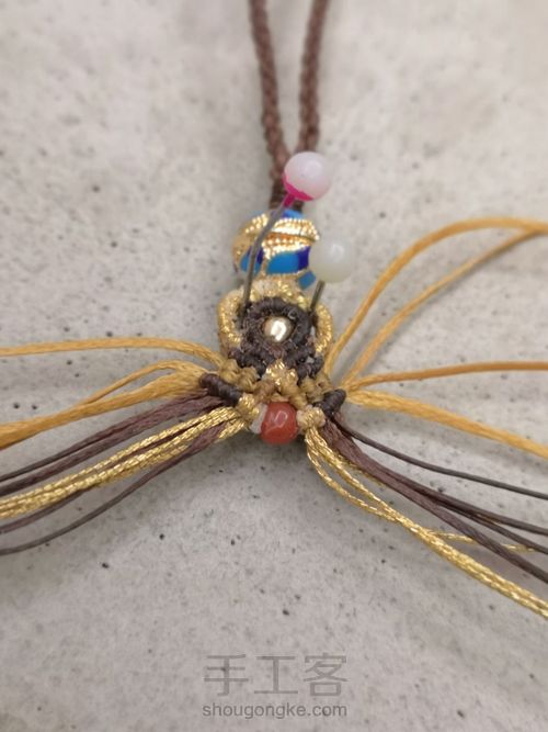 旗开得胜双面小挂件 第29步