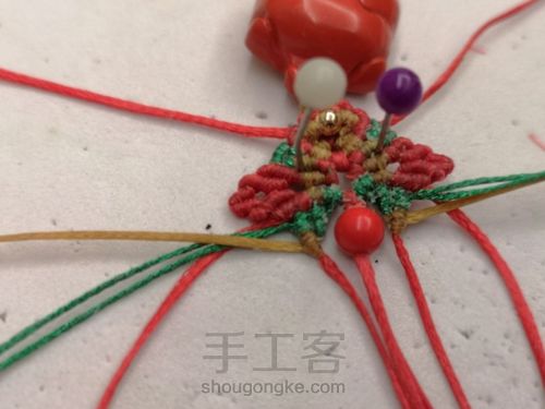 朱砂小猪挂件第一款扣头 第35步