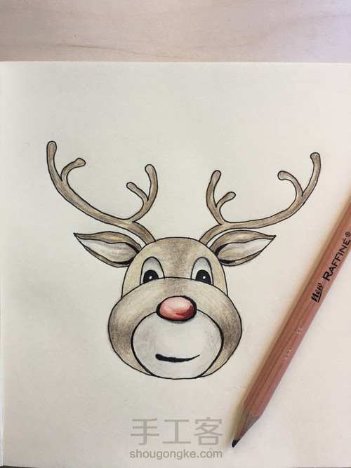 圣诞鹿🦌羊毛口金包 第2步