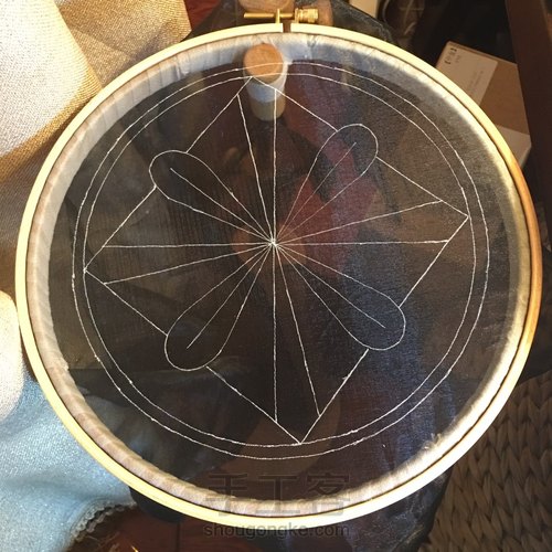 法绣欧根纱作品 第1步