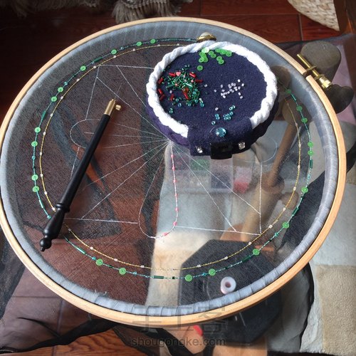 法绣欧根纱作品 第6步