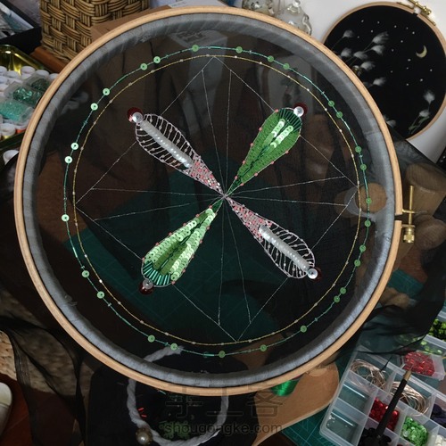 法绣欧根纱作品 第14步