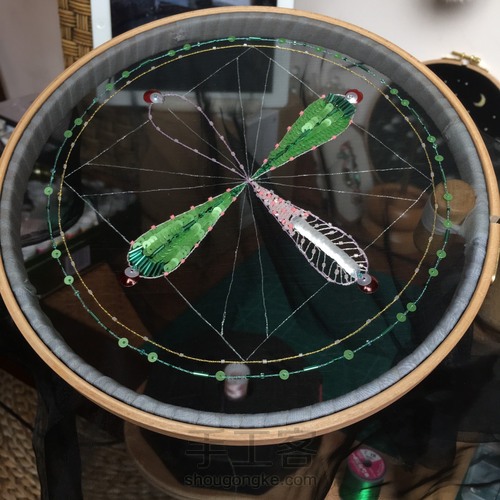 法绣欧根纱作品 第10步