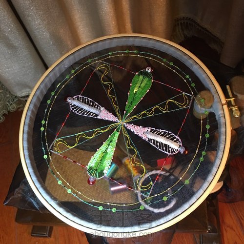 法绣欧根纱作品 第19步