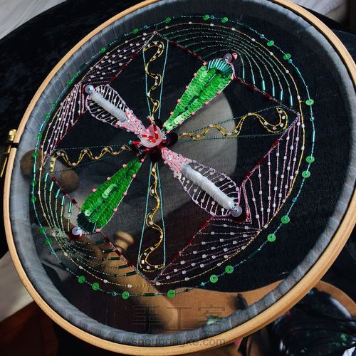 法绣欧根纱作品 第24步