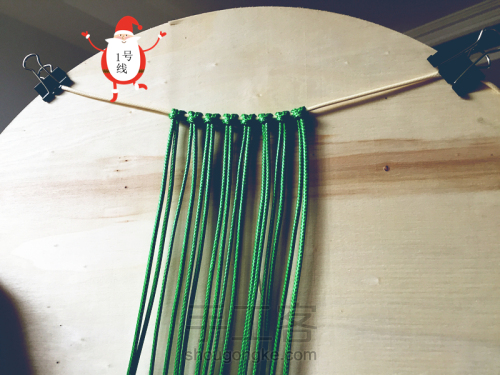 【Macrame】编织——手编一棵小树 第1步