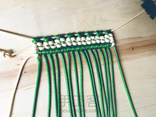 【Macrame】编织——手编一棵小树 第10步