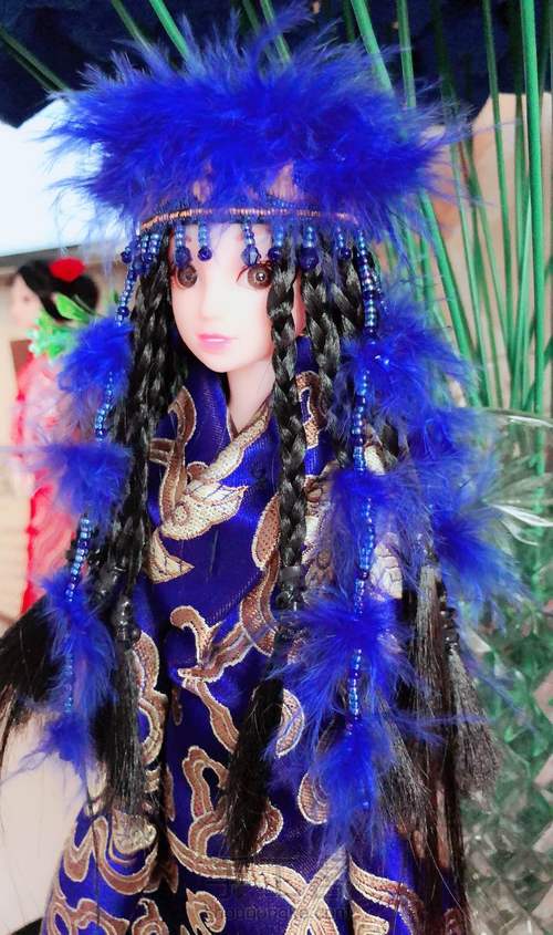 娃衣古装「还珠格格香妃头饰」 第16步