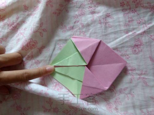 草莓🍓折纸 第4步