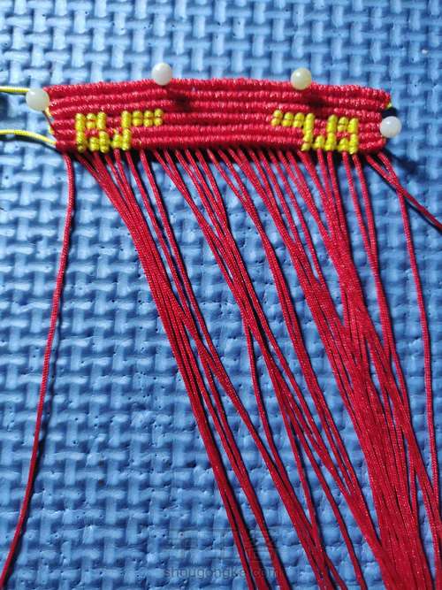 双面喜字牌 第4步