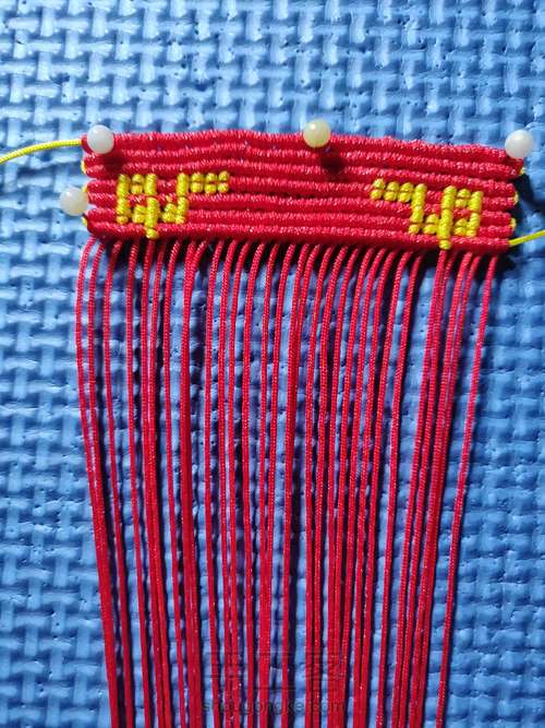 双面喜字牌 第5步