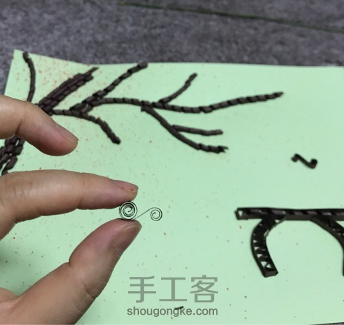 衍纸画 第11步