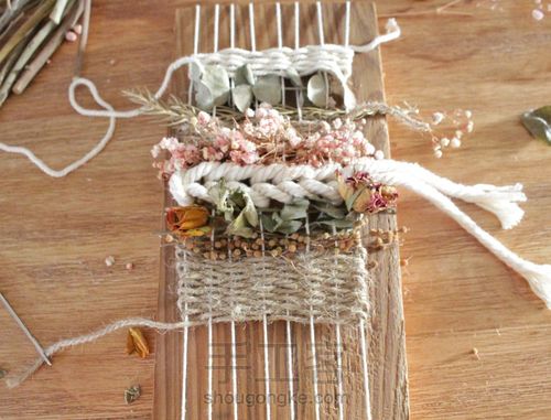 干花编织挂件/摆件 第12步