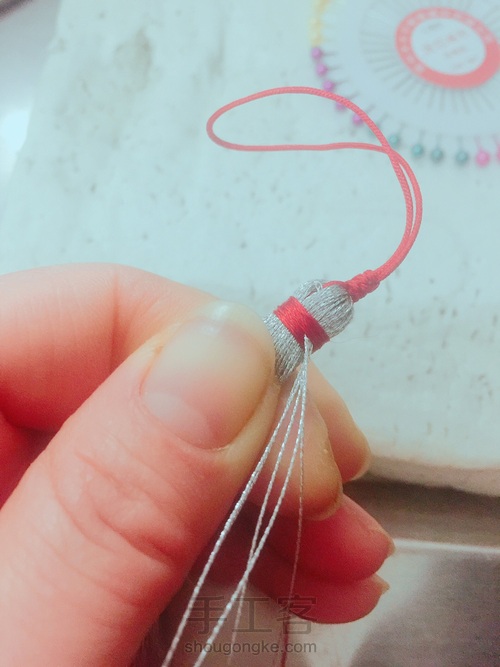 银扫把挑吉字 第5步