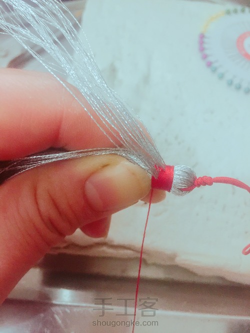 银扫把挑吉字 第7步