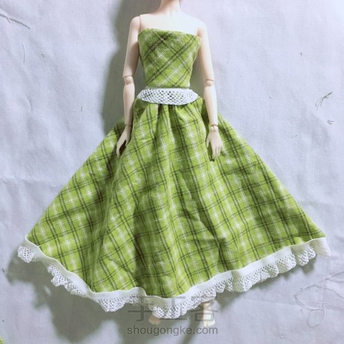 DIY娃衣- 绿意盎然的田园公主裙 第4步