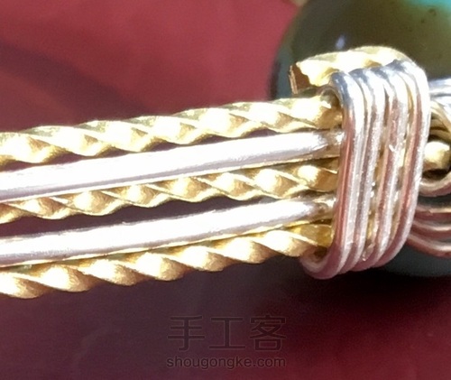 绕线手镯 第1步