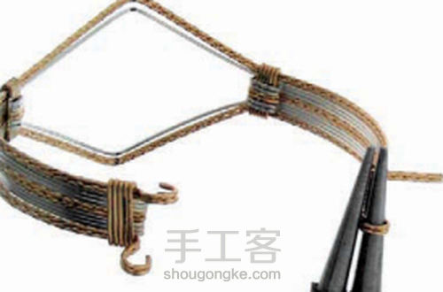 绕线手镯 第3步