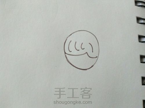 教你用小孩儿的思维画画，（萌萌的小人） 第4步