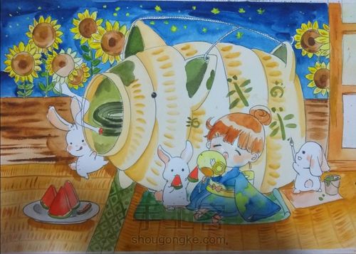 水彩临摹 第3步