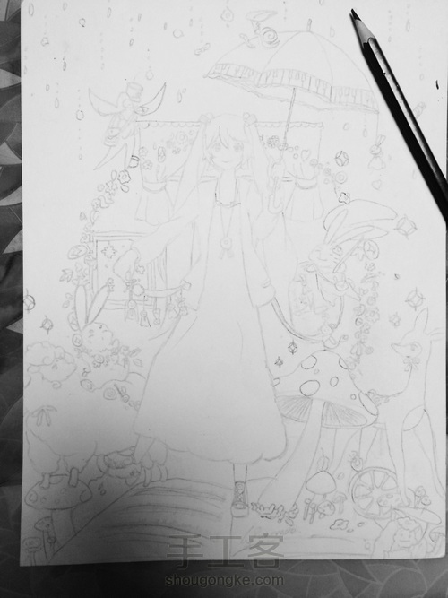 教你画美丽的二次元人物 第1步