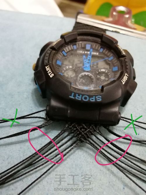 编织手表带 第13步