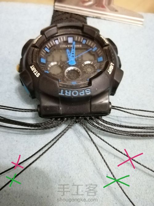 编织手表带 第4步