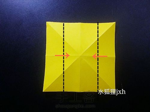 无限翻玩具组合折纸烟花（超详细）水狐狸jxh教程 第4步