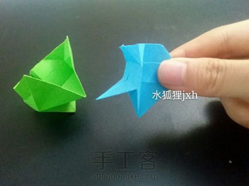 无限翻玩具组合折纸烟花（超详细）水狐狸jxh教程 第27步