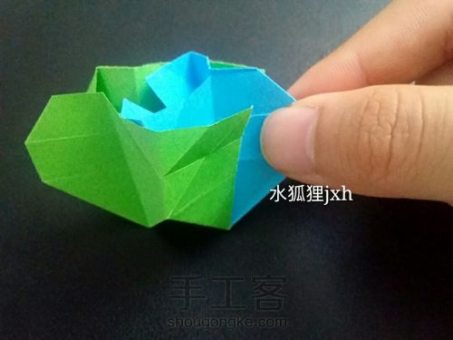 无限翻玩具组合折纸烟花（超详细）水狐狸jxh教程 第30步