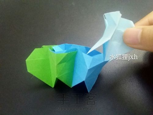 无限翻玩具组合折纸烟花（超详细）水狐狸jxh教程 第32步
