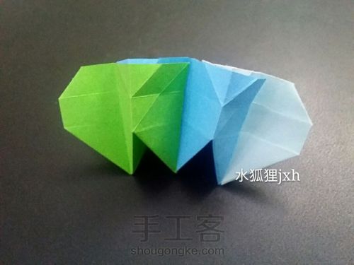 无限翻玩具组合折纸烟花（超详细）水狐狸jxh教程 第33步