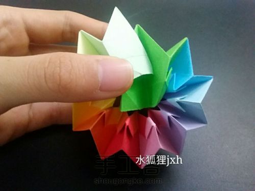 无限翻玩具组合折纸烟花（超详细）水狐狸jxh教程 第40步